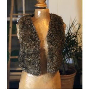 Faux fur vest